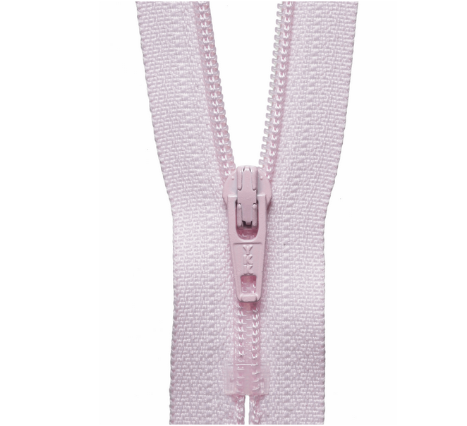 YKK Zippers Standard Zip - 41cm/ 16" - Light Pink 512