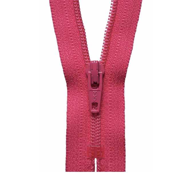 YKK Zippers Standard Zip - 56cm/22" - Shocking Pink
