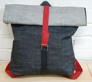 Denim Roll Top Backpack Tutorial - The Eternal Maker