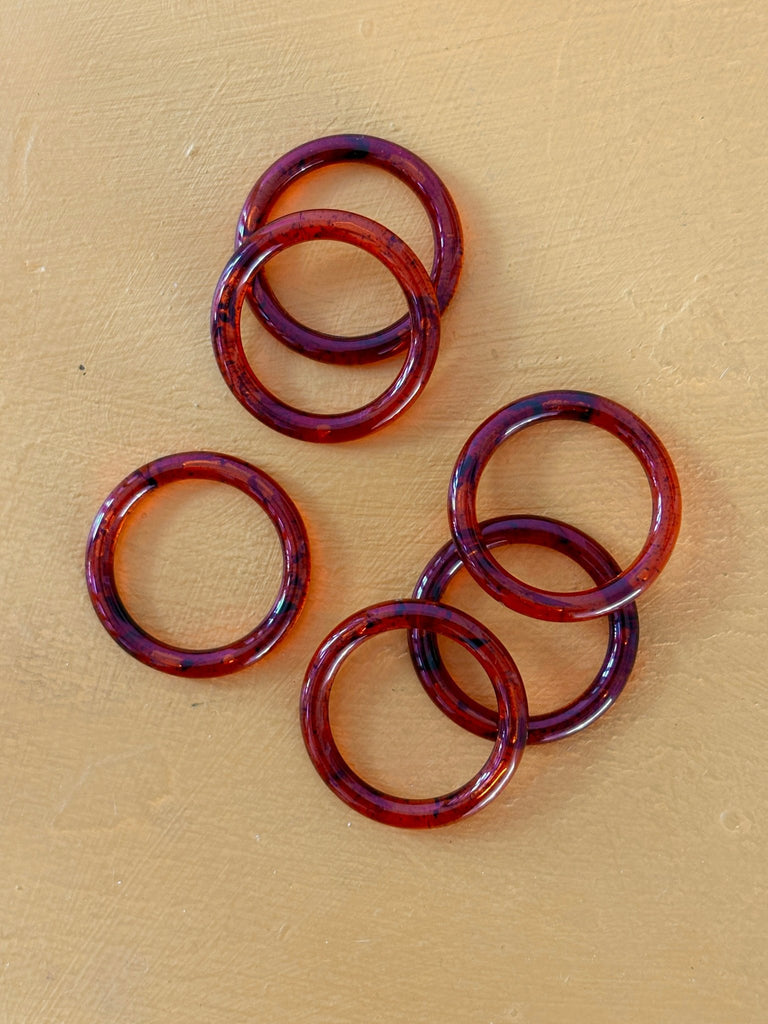 28mm Rings - Tortoiseshell - The Eternal Maker - UK Fabric Shop