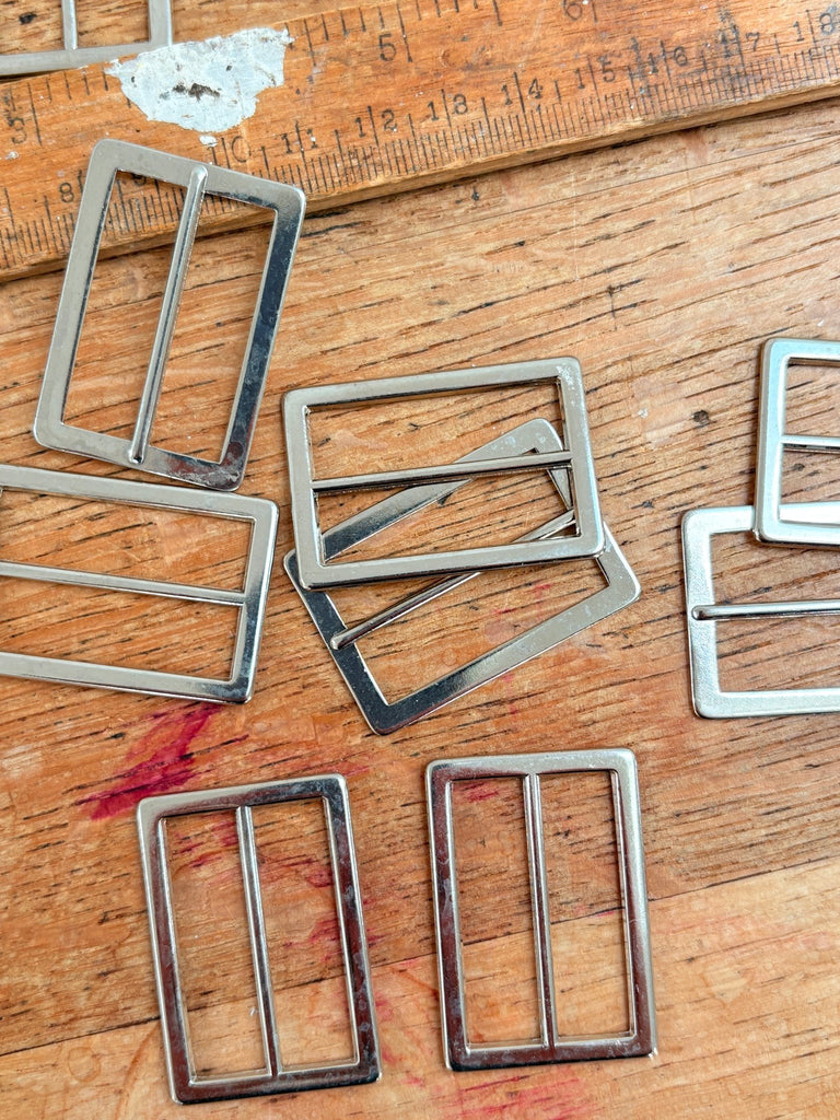 35mm Buckle - Silver - The Eternal Maker - UK Fabric Shop