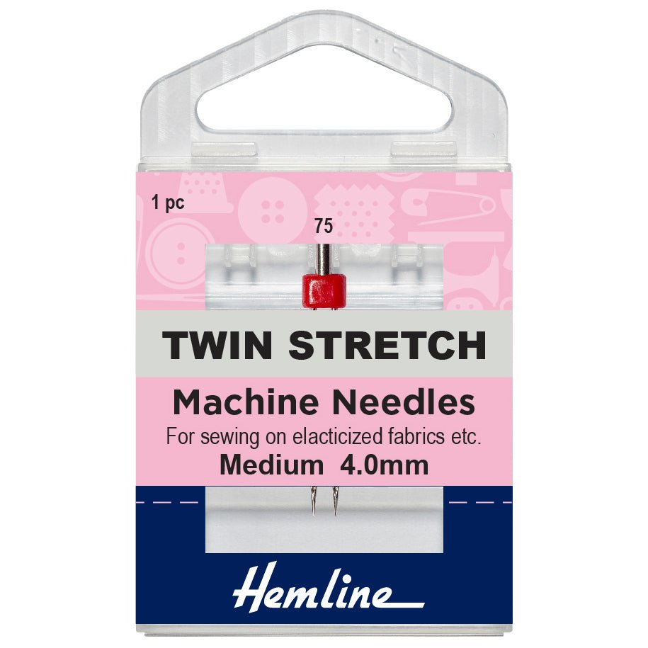 4.00mm - Twin Stretch Machine Needles: 75/11 - The Eternal Maker - UK Fabric Shop