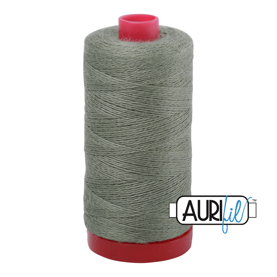 8952 - Aurifil 12wt Lana Wool Thread - 350m - Sage - The Eternal Maker - UK Fabric Shop