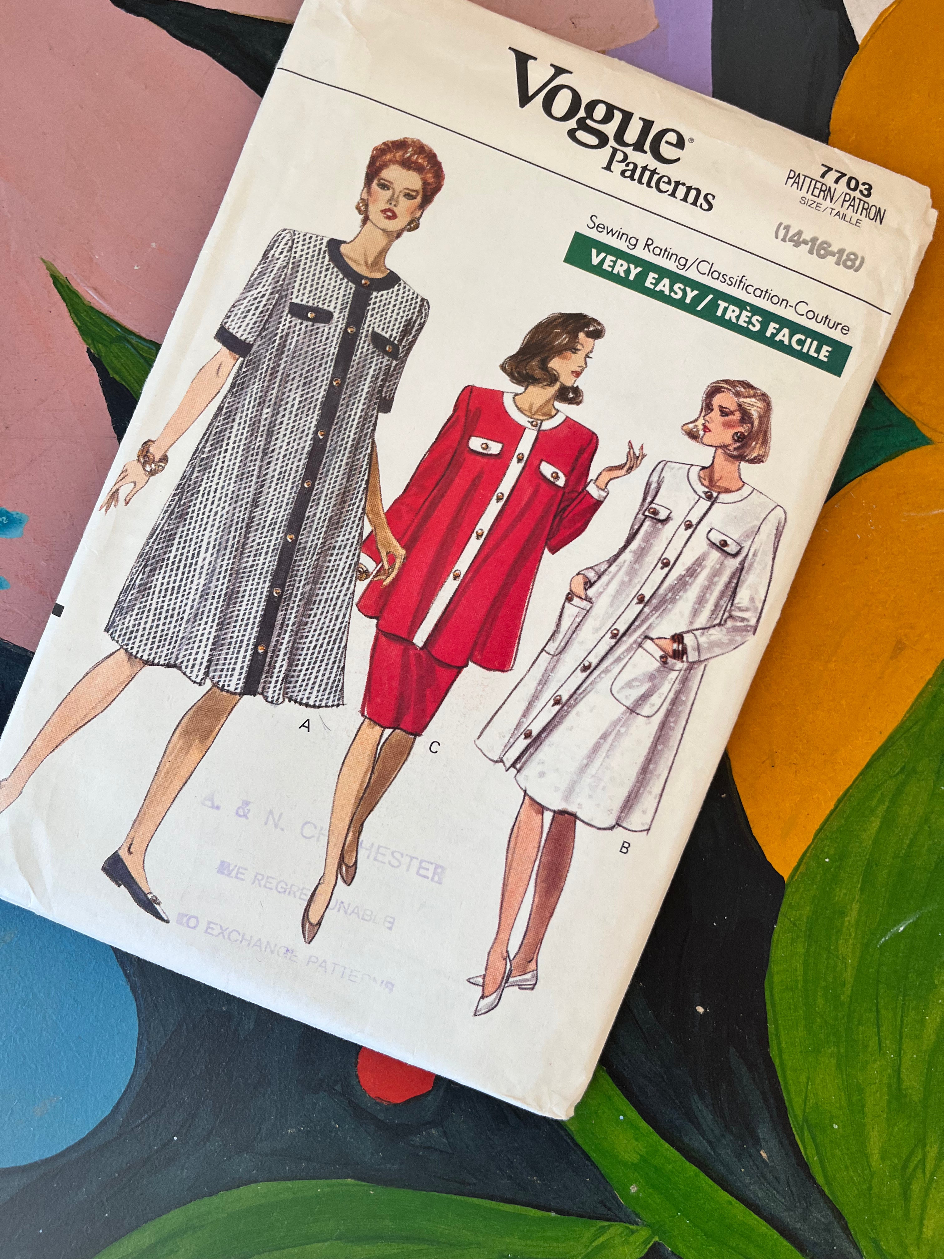Vogue 7703 - Maternity Dress, Tunic and Skirt - Vintage Sewing Pattern The Eternal Maker Vogue 7703 - Maternity Dress, Tunic and Skirt - Vintage Sewing Pattern The Eternal Maker