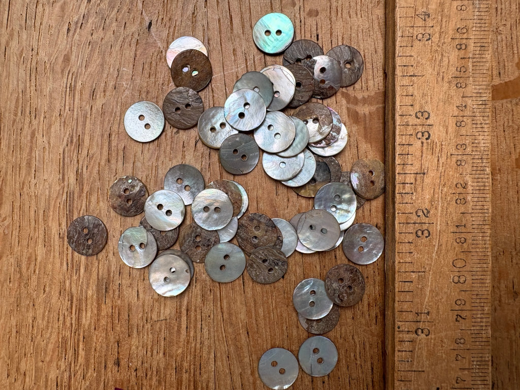 Agoya Shell Button - 2 Hole 11mm - The Eternal Maker - UK Fabric Shop