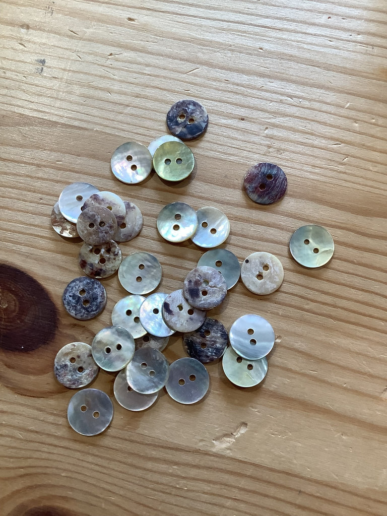Agoya Shell Button - 2 Hole 12mm - The Eternal Maker - UK Fabric Shop