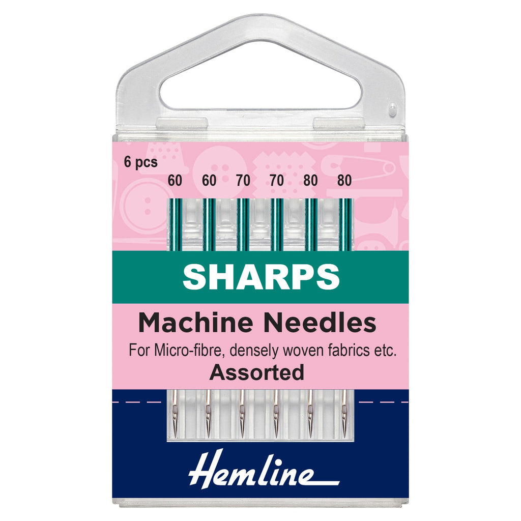 Assorted Sharps Machine Needles - sizes 60 70 and 80 - The Eternal Maker - UK Fabric Shop