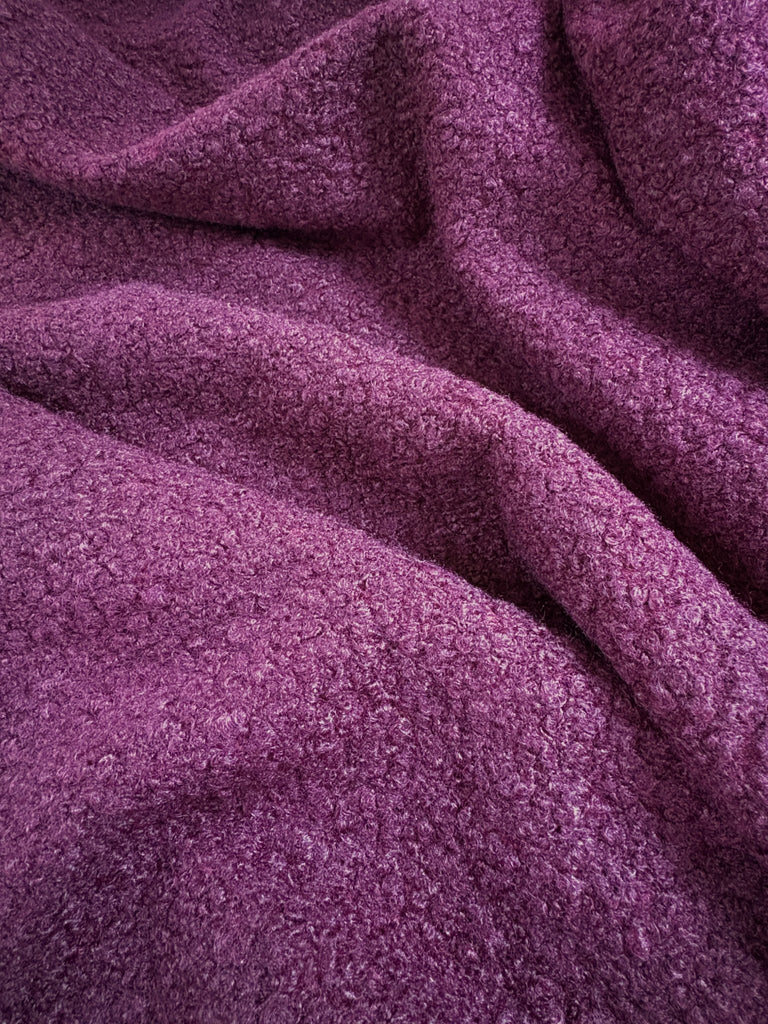 Aubergine - Boucle - The Eternal Maker - UK Fabric Shop