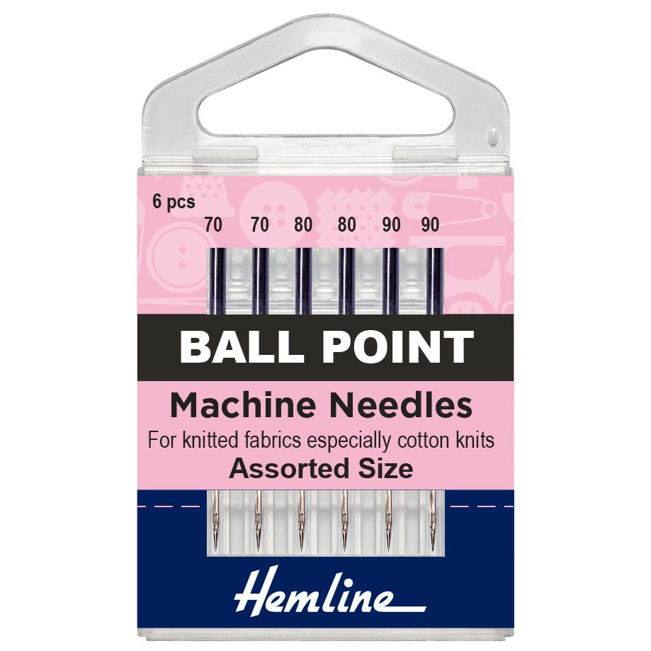 Ball Point Machine Needles - size 70 80 and 90 assorted - The Eternal Maker - UK Fabric Shop
