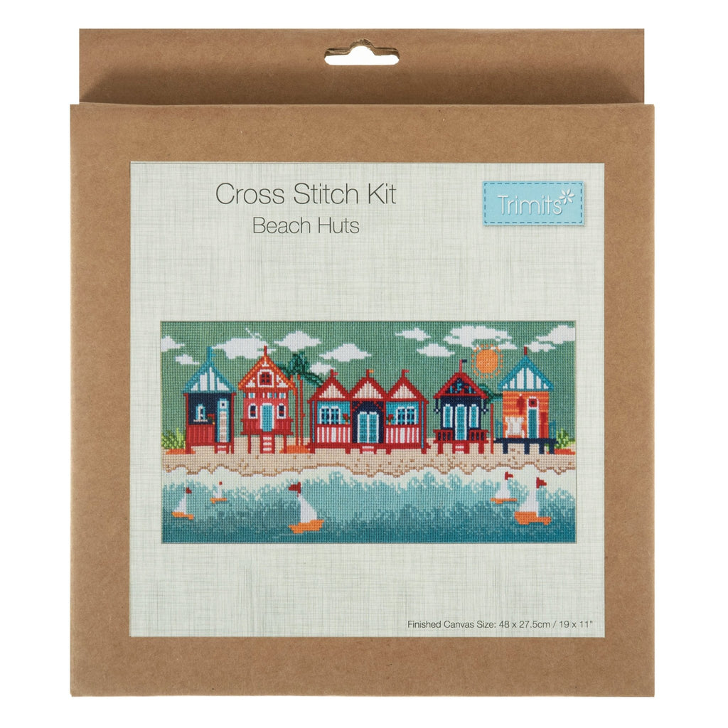 Beach Huts - Cross-Stitch Kit - Trimits - The Eternal Maker - UK Fabric Shop
