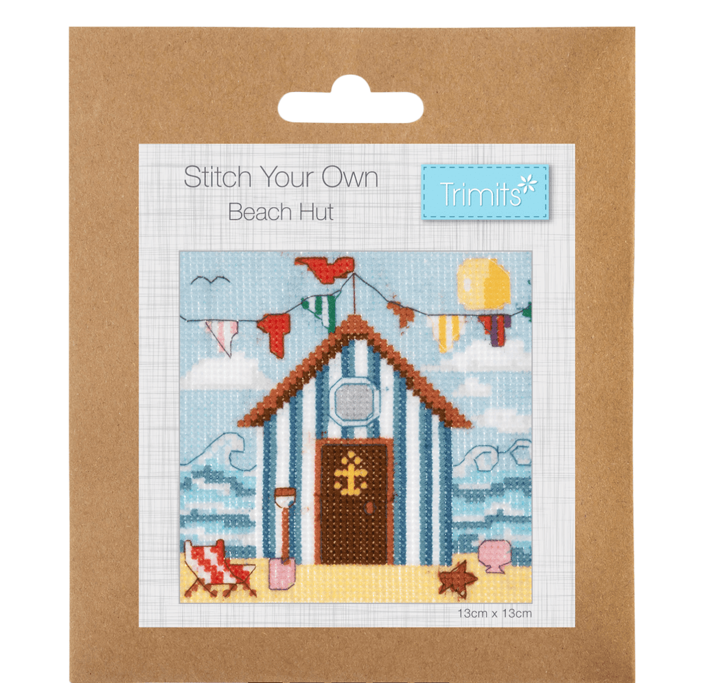 Beach Huts - Mini Counted Cross - Stitch Kit - Trimits - The Eternal Maker - UK Fabric Shop