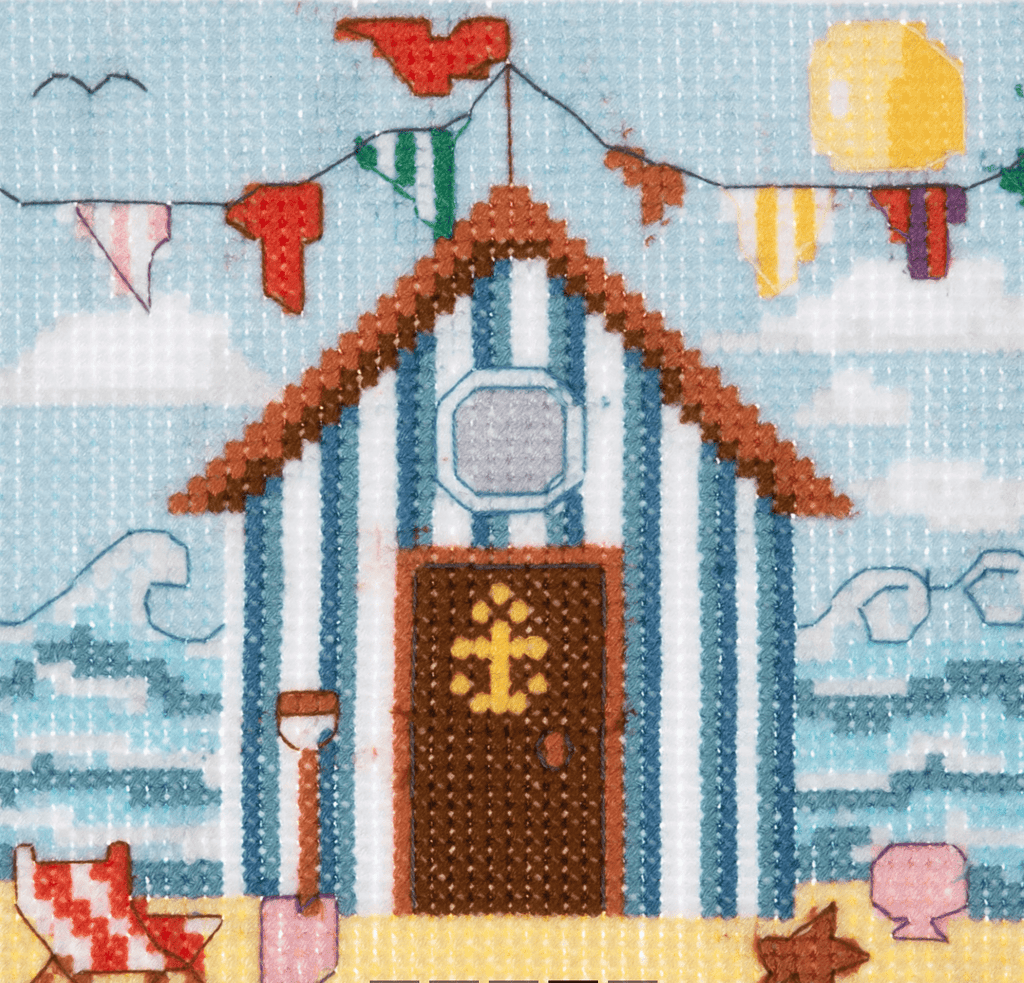 Beach Huts - Mini Counted Cross - Stitch Kit - Trimits - The Eternal Maker - UK Fabric Shop
