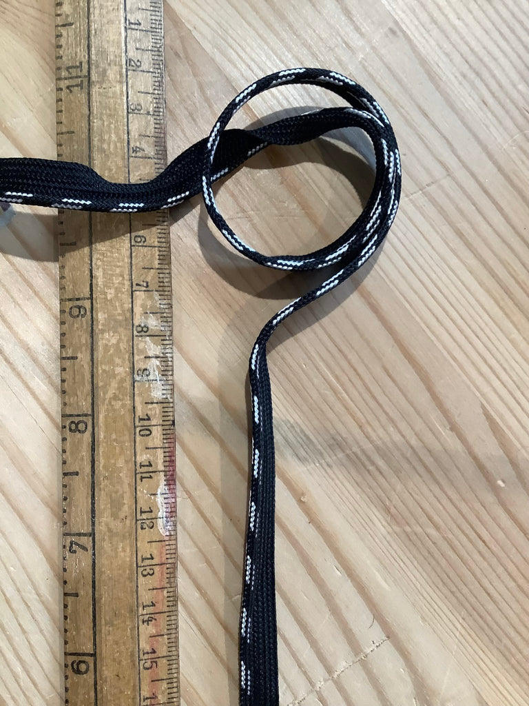 Black and White Paracord Style Piping Cord - The Eternal Maker - UK Fabric Shop