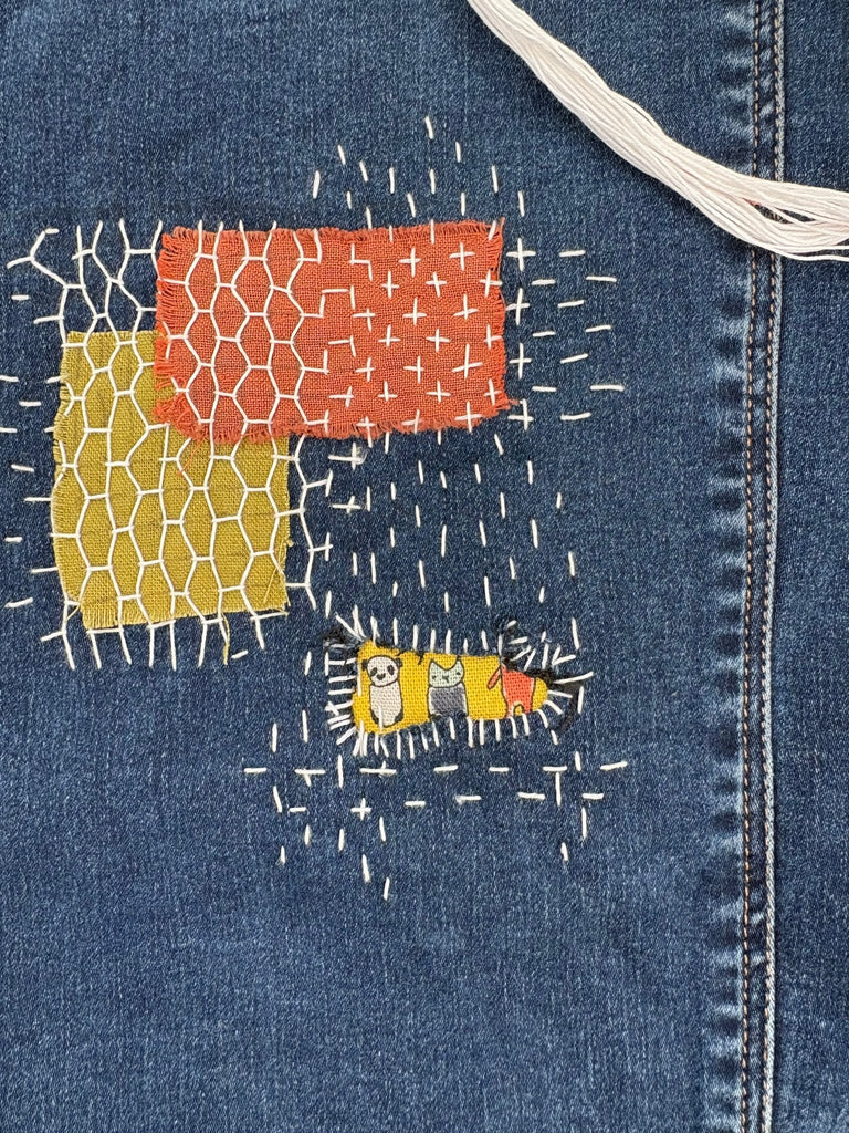 Boro and Visible Mending - Hand Stitching Workshop - £25 - The Eternal Maker - UK Fabric Shop