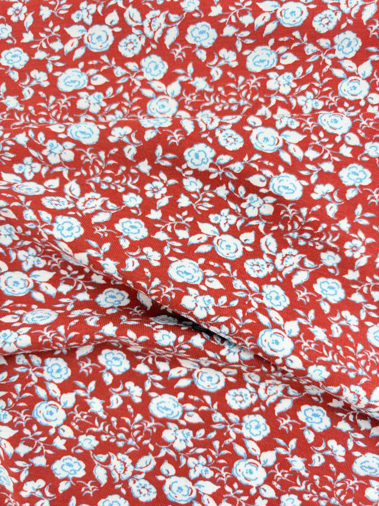 Brick Roses - Bamboo Jersey - The Eternal Maker - UK Fabric Shop