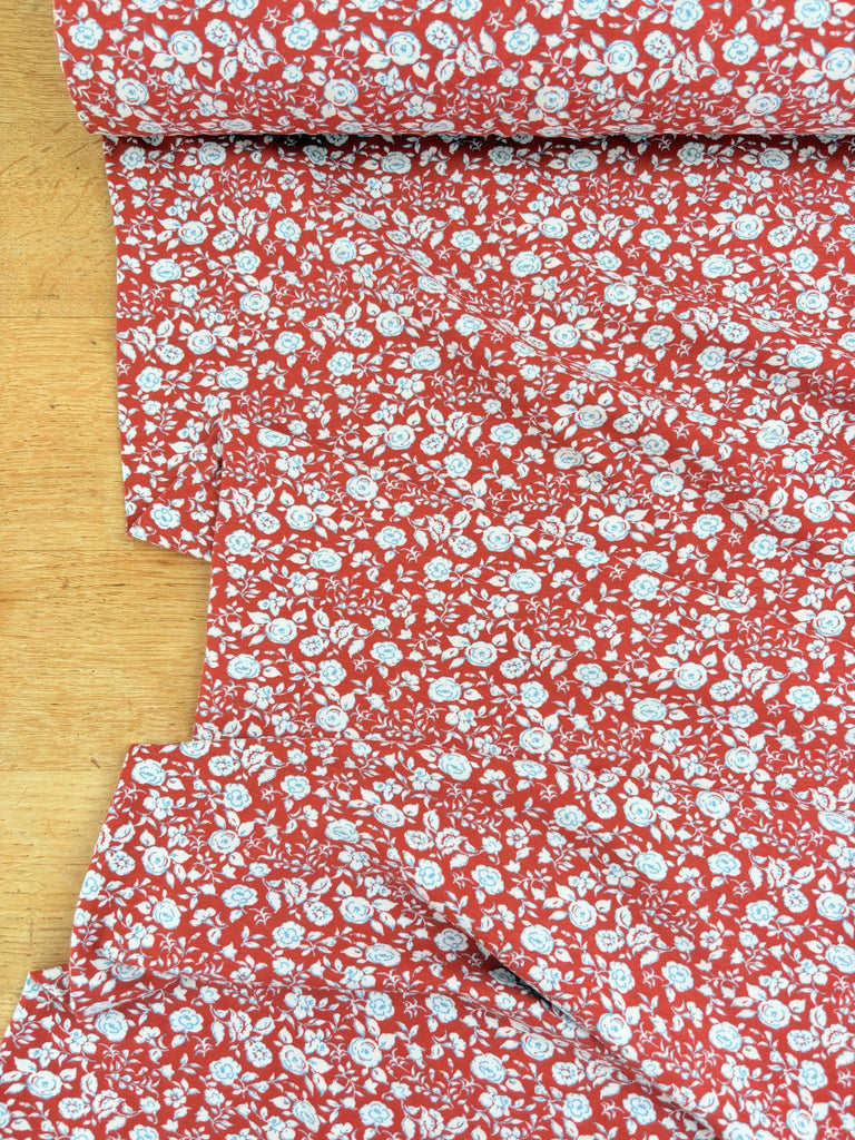 Brick Roses - Bamboo Jersey - The Eternal Maker - UK Fabric Shop