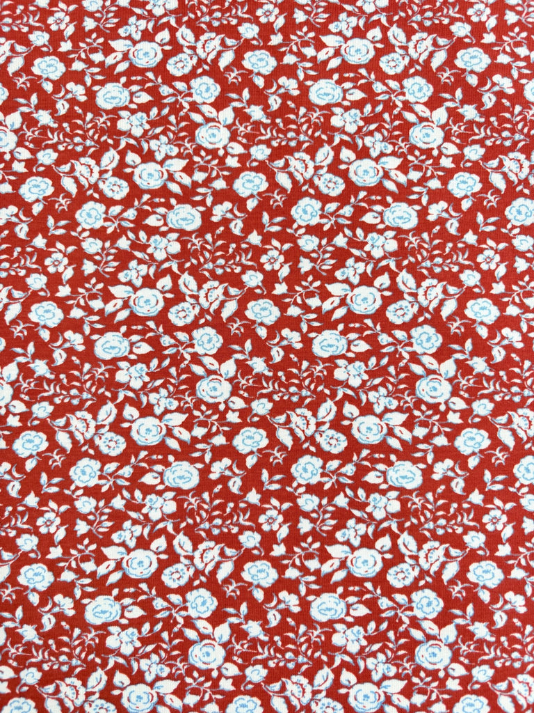 Brick Roses - Bamboo Jersey - The Eternal Maker - UK Fabric Shop