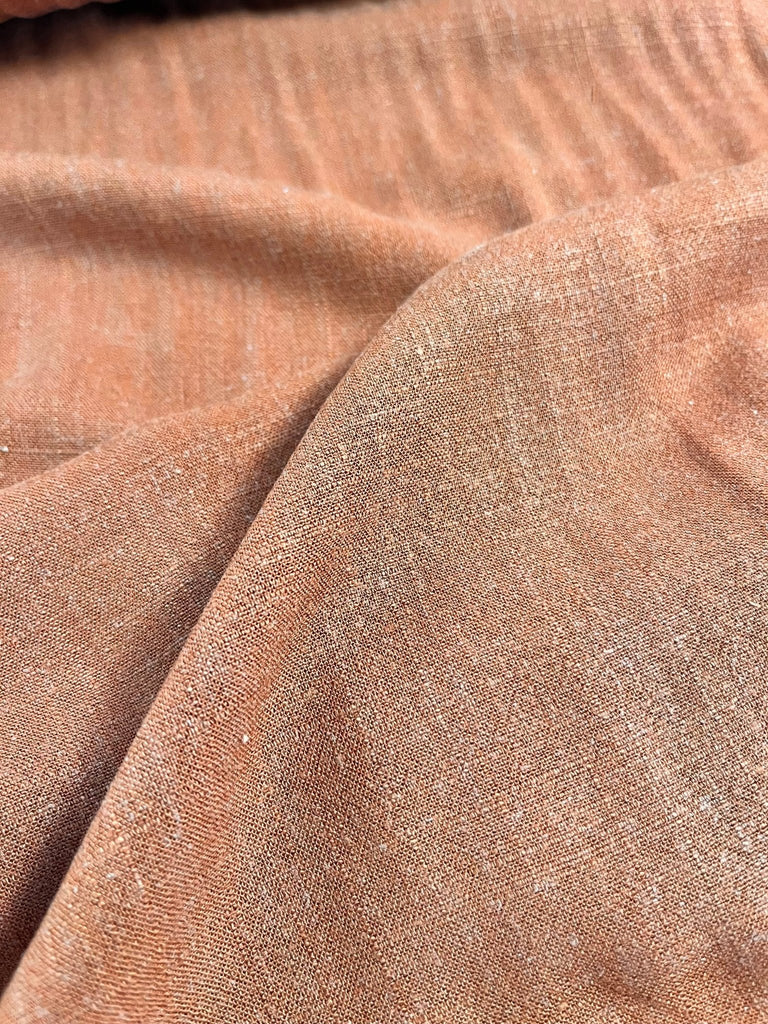 Cedar Silky Noil - Linen Rayon Blend - The Eternal Maker - UK Fabric Shop