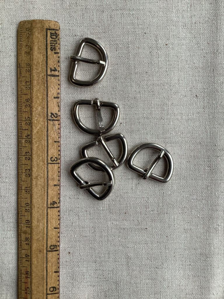 Chunky Small D - Rings - with prong - 20mm - Silver - The Eternal Maker - UK Fabric Shop