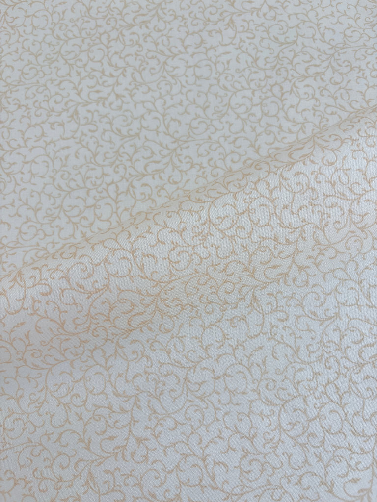 Classic Scroll - Ecru - Makower - The Eternal Maker - UK Fabric Shop