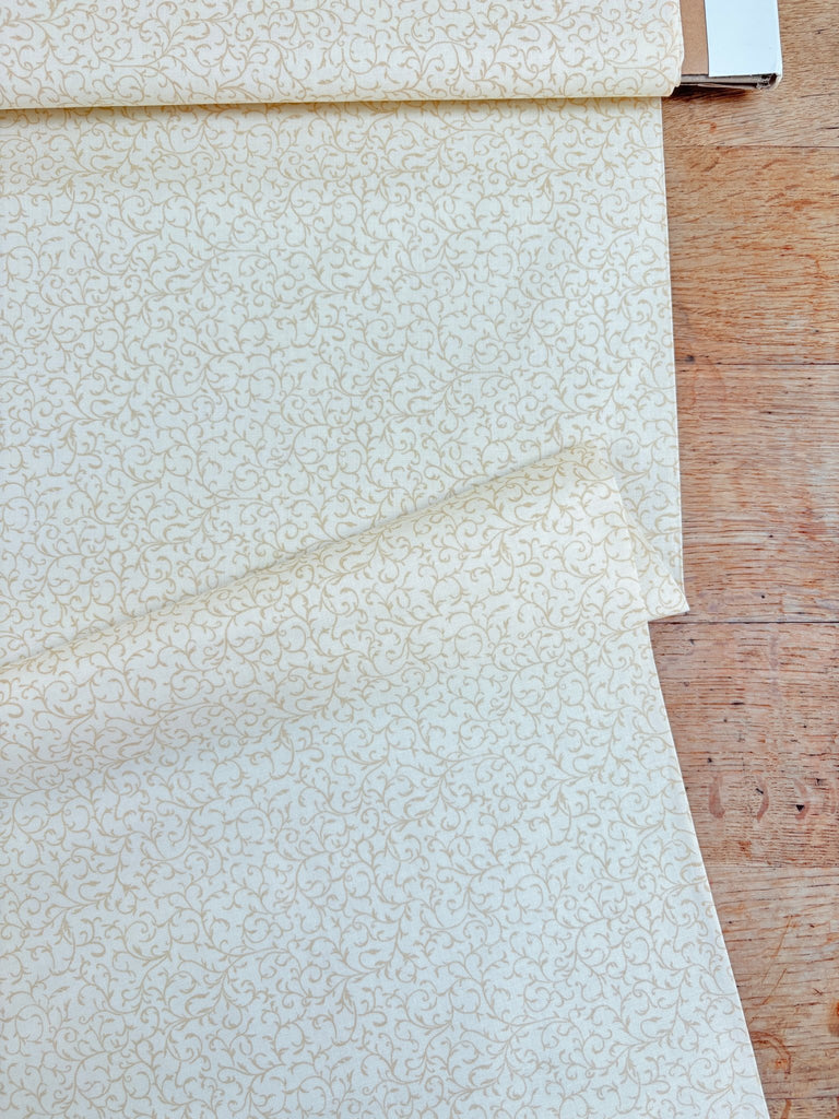Classic Scroll - Ecru - Makower - The Eternal Maker - UK Fabric Shop