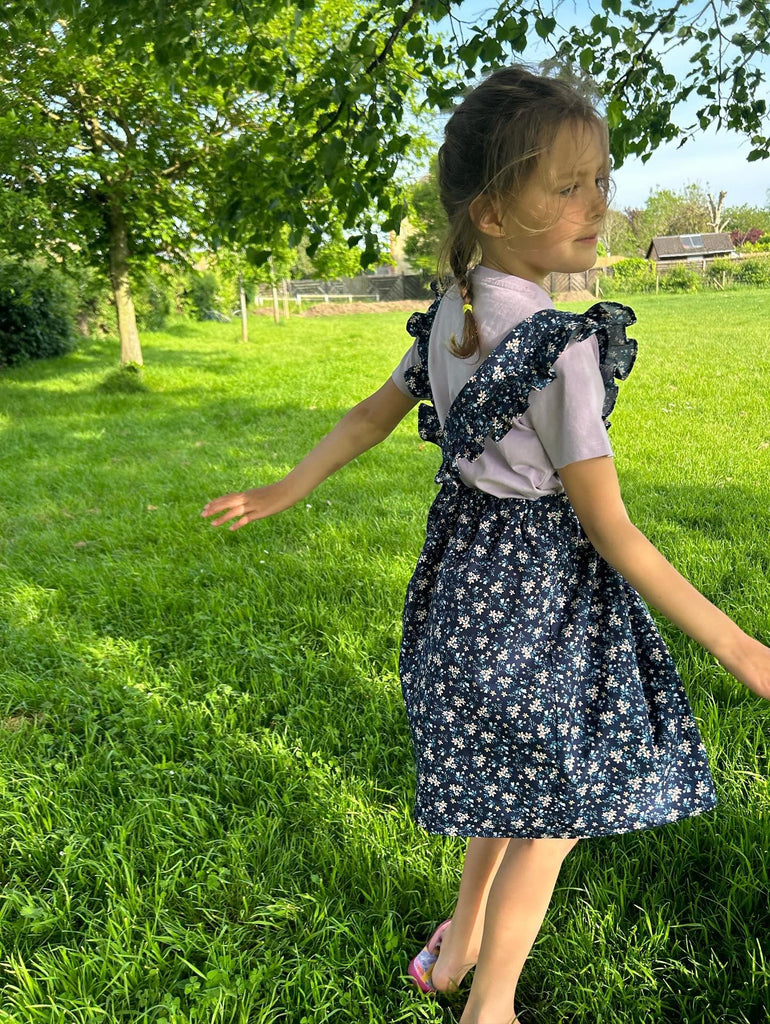 Cleo Frill Pinafore Dress - Two Stitches Digital Pattern - The Eternal Maker - UK Fabric Shop