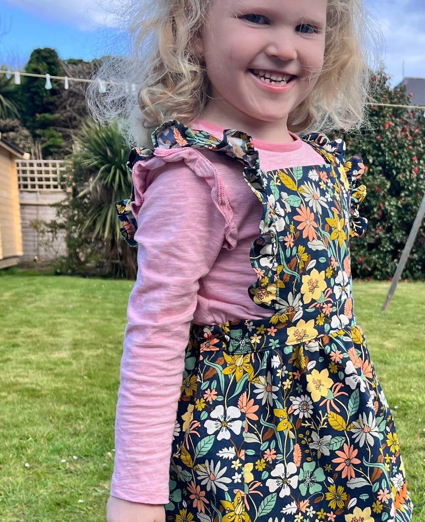 Cleo Frill Pinafore Dress - Two Stitches Digital Pattern - The Eternal Maker - UK Fabric Shop