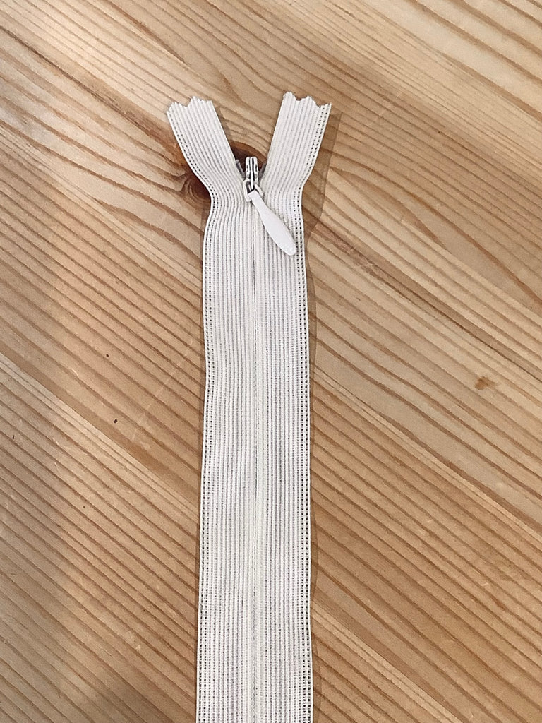 Concealed Zip - Cream - 20cm - The Eternal Maker - UK Fabric Shop