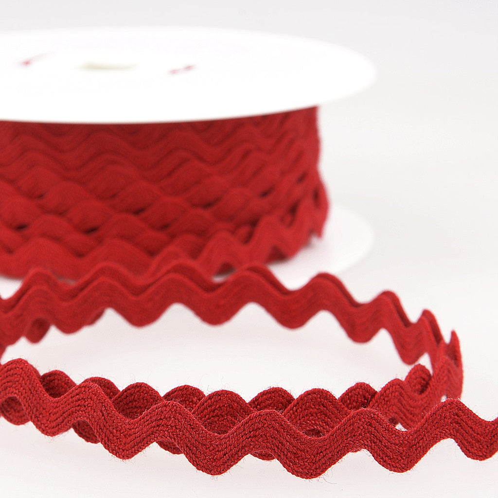 Cotton Ric Rac - 10mm - Red - The Eternal Maker - UK Fabric Shop