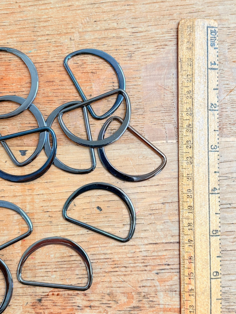 D - Rings - 40mm - Gunmetal - The Eternal Maker - UK Fabric Shop