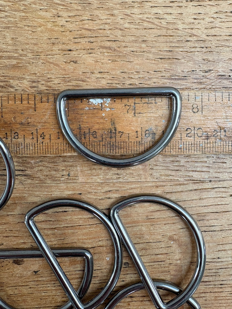 D - Rings - 40mm - Gunmetal - Solid - The Eternal Maker - UK Fabric Shop