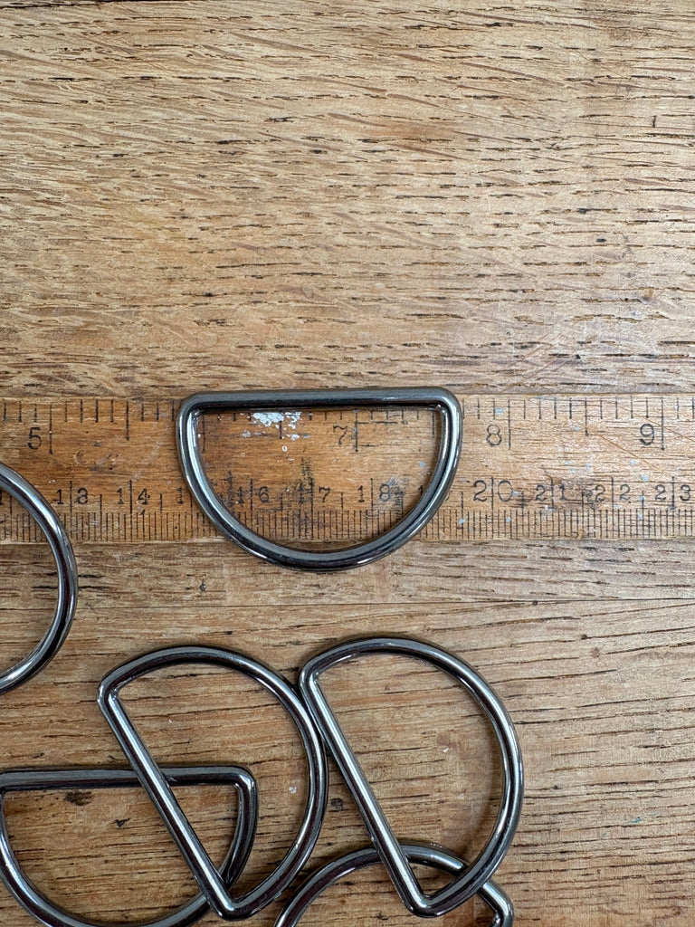 D - Rings - 40mm - Gunmetal - Solid - The Eternal Maker - UK Fabric Shop