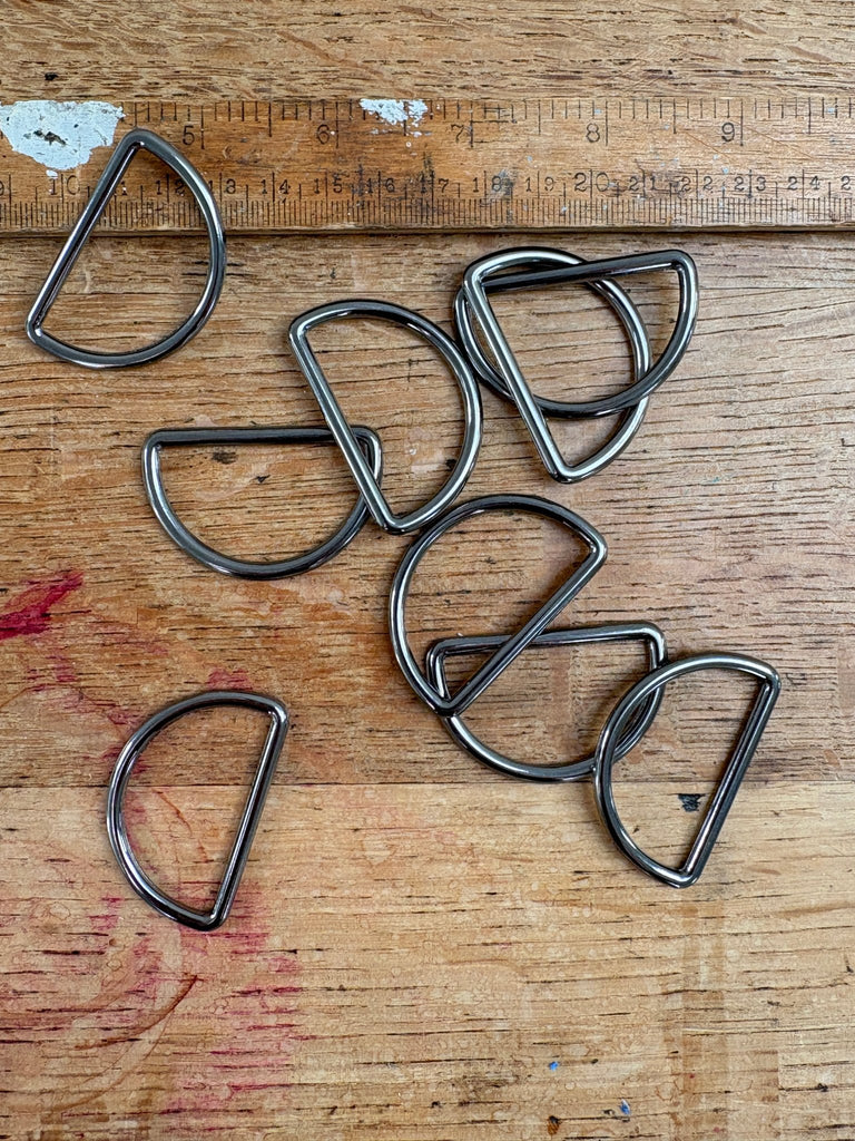 D - Rings - 40mm - Gunmetal - Solid - The Eternal Maker - UK Fabric Shop