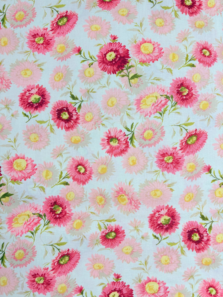 Daisies in Pink by Edyta Sitar for Laundry Basket Quilts - The Eternal Maker - UK Fabric Shop