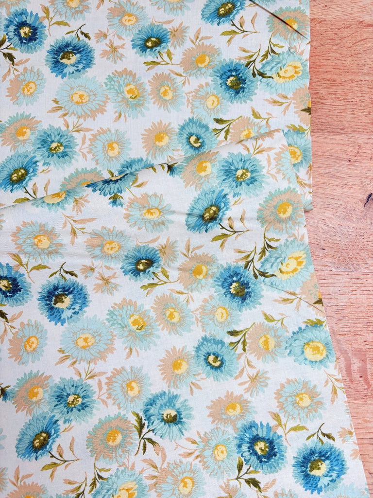 Daisies in Teal by Edyta Sitar for Laundry Basket Quilts - The Eternal Maker - UK Fabric Shop