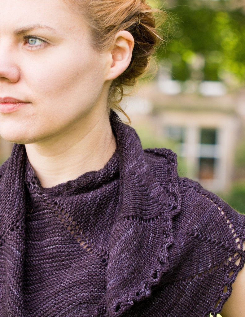 Damson - Knitted Shawl Pattern by Ysolda - The Eternal Maker - UK Fabric Shop