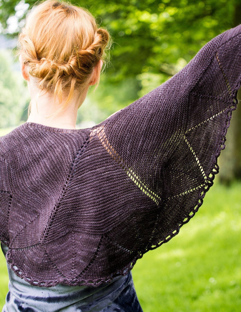 Damson - Knitted Shawl Pattern by Ysolda - The Eternal Maker - UK Fabric Shop