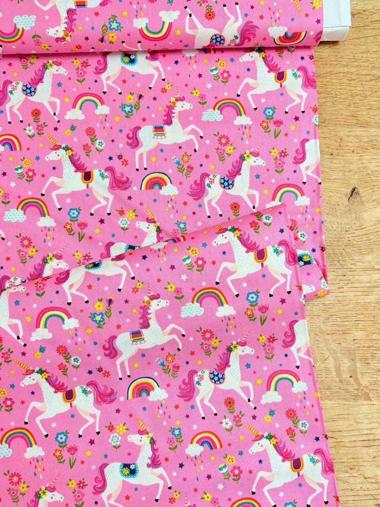 Daydream Unicorns Pink - Makower Fabrics - The Eternal Maker - UK Fabric Shop