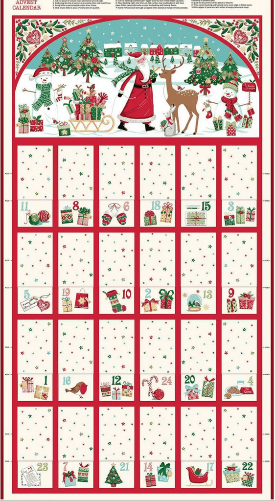 Dear Santa - Advent Calendar Panel - The Eternal Maker - UK Fabric Shop