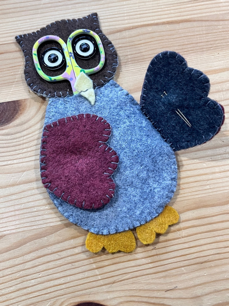 Deirdre Barn Owl Scissor keep and Needlecase Sewing Pattern - Digital Download - The Eternal Maker - UK Fabric Shop