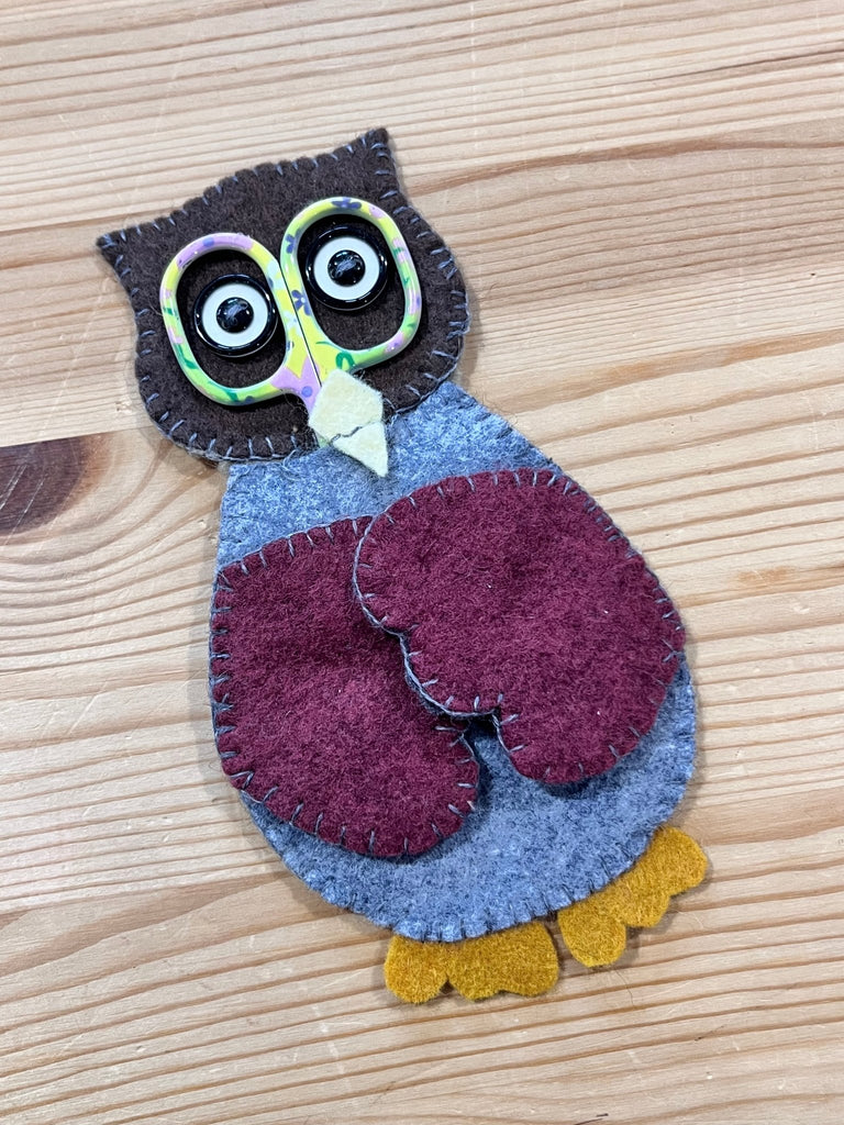 Deirdre Barn Owl Scissor keep and Needlecase Sewing Pattern - Digital Download - The Eternal Maker - UK Fabric Shop