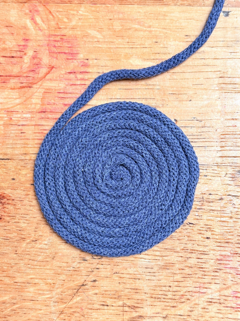 Denim - 5mm Recycled Cotton Drawstring Cord - The Eternal Maker - UK Fabric Shop