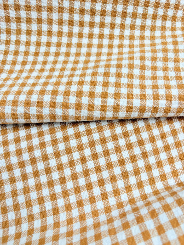 Dijon - 6mm Gingham - 100% Organic Cotton - The Eternal Maker - UK Fabric Shop