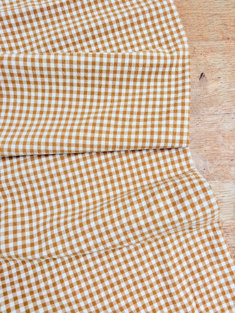 Dijon - 6mm Gingham - 100% Organic Cotton - The Eternal Maker - UK Fabric Shop