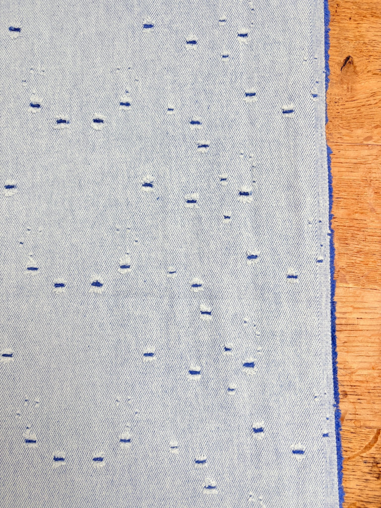 Distressed Pastel Denim - Two Tone Cornflower - The Eternal Maker - UK Fabric Shop
