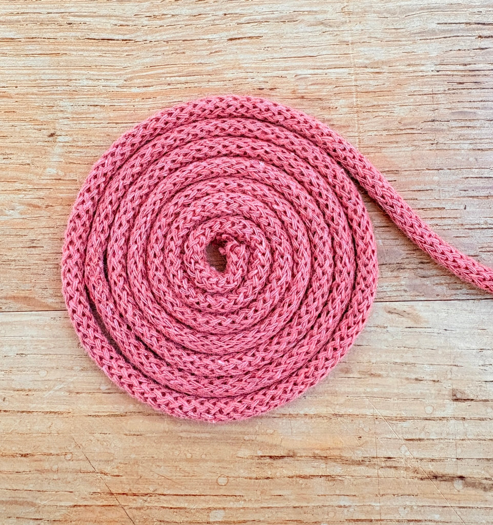 Dusty Rose - 5mm Recycled Cotton Drawstring Cord - The Eternal Maker - UK Fabric Shop