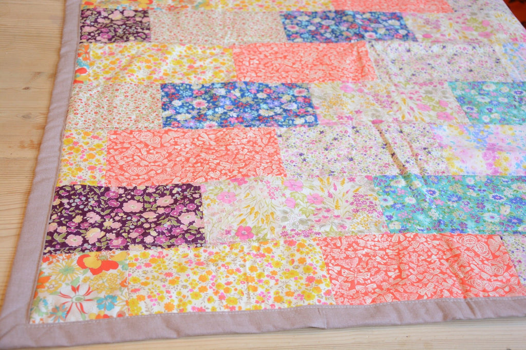 Easy Brick Wall Cot Quilt Beginner Quilt Pattern - Digital - The Eternal Maker - UK Fabric Shop