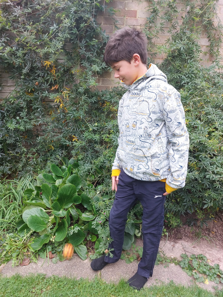 Finley Colour Blocked Hoodie - Two Stitches Patterns - The Eternal Maker - UK Fabric Shop