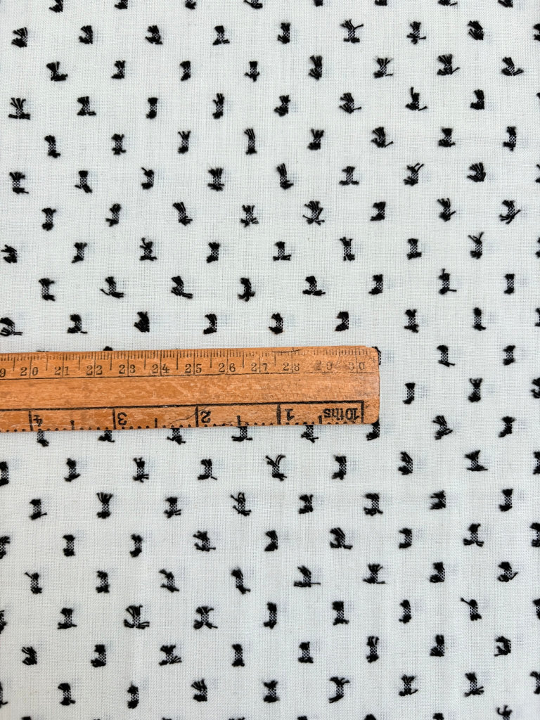 Flicker Black and Ivory - Warp and Weft Wovens - Ooh Lucky Lucky - Ruby Star - The Eternal Maker - UK Fabric Shop