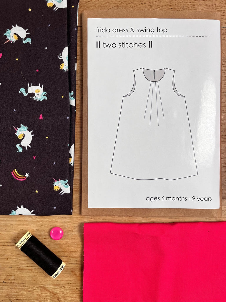 Frida Dress Kit - Unicorns - The Eternal Maker - UK Fabric Shop